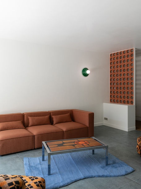 Mathilde Lebreuil Photographe d'Architecture - Marseille - Museo Moderno - Rénovation appartement endoume - cuisine inox - claustra terre cuite