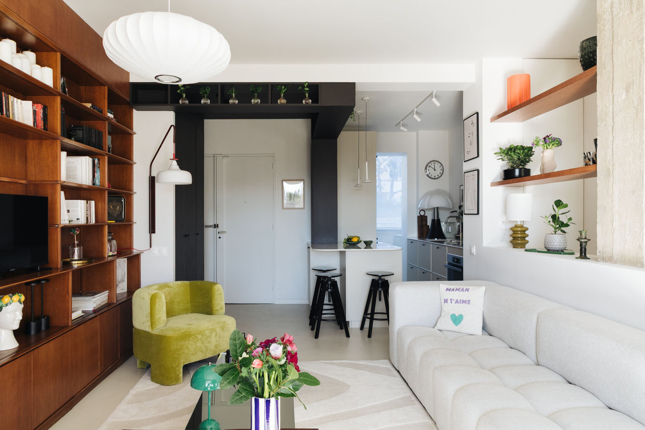 Photographe d'Architecture - Marseille - Un jour d'avril - Chrystel Laporte - rénovation d'un appartement Résidence Les Flots Bleus - 