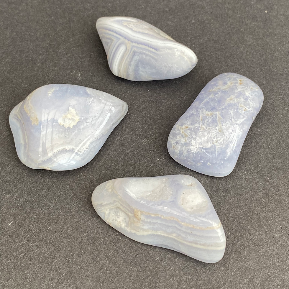 Thumbnail: Blue Lace Agate Large Tumblestone Crystal