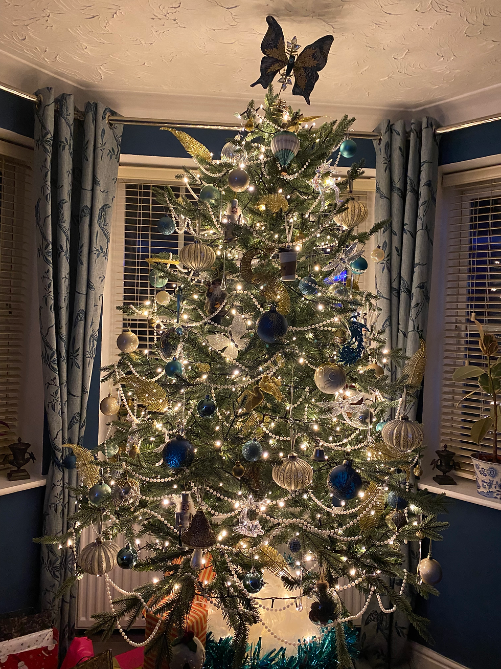 A large christmas tree yule tree