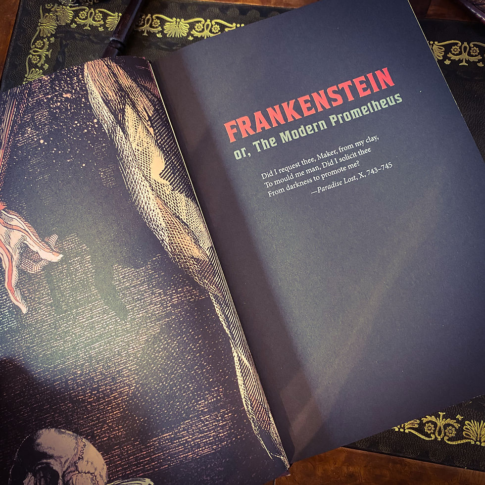 Thumbnail: FRANKENSTEIN Mary Shelley Book Keepsake Edition