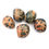 Thumbnail: Orange Orthoclase w/ Black Tourmaline Tumblestone 20-30mm