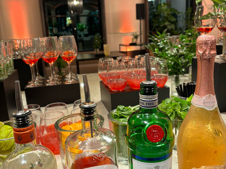 Alcohol-free cocktail served in an elegant glass during a premium event bar experience in Brussels.