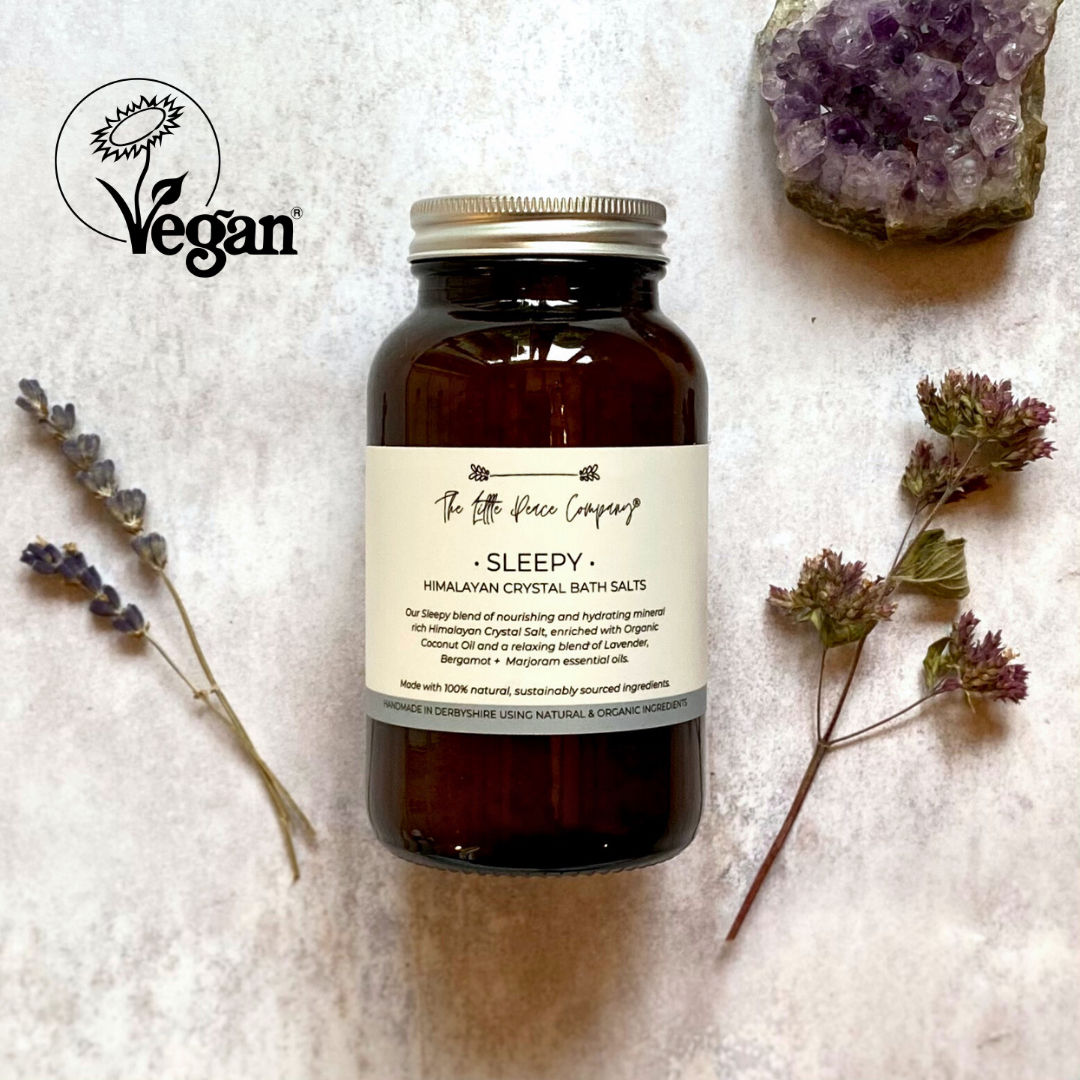 Sleepy Himalayan Crystal Bath Salts 250g-500g Jar