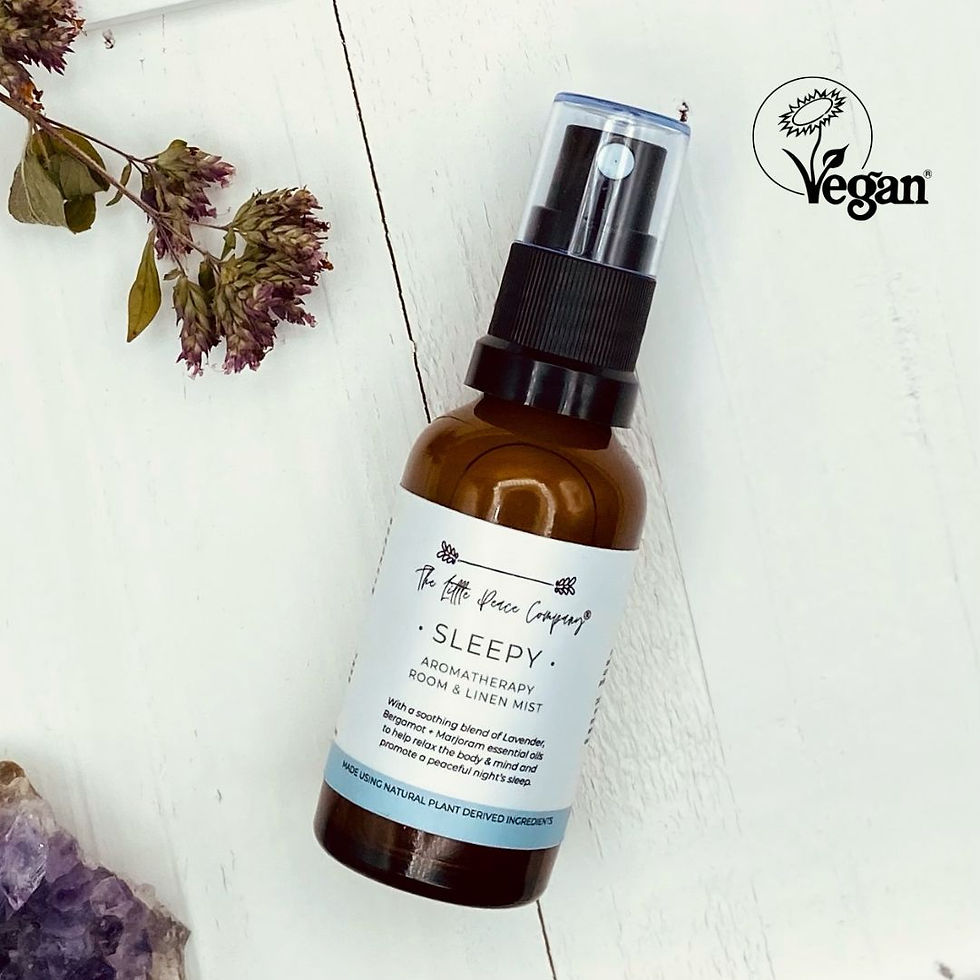 Thumbnail: Linen Eye Pillow & Aromatherapy Mist Relaxation Set