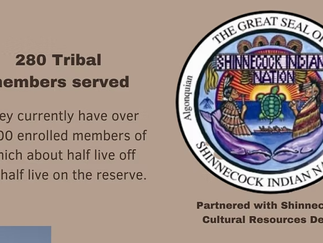 THE FIRST FOODS PROGRAM'S NEW INITIATIVE LAUNCHES IN PARTNERSHIP WITH SHINNECOCK CULTURAL AFFAIRS DEPARTMENT AND THE FIRST NATIONS DEVELOPMENT INSTITUTE.