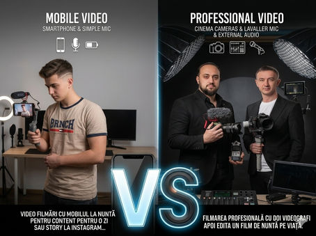 Video Nuntă: Telefon vs. Filmare Profesională |Flystudio