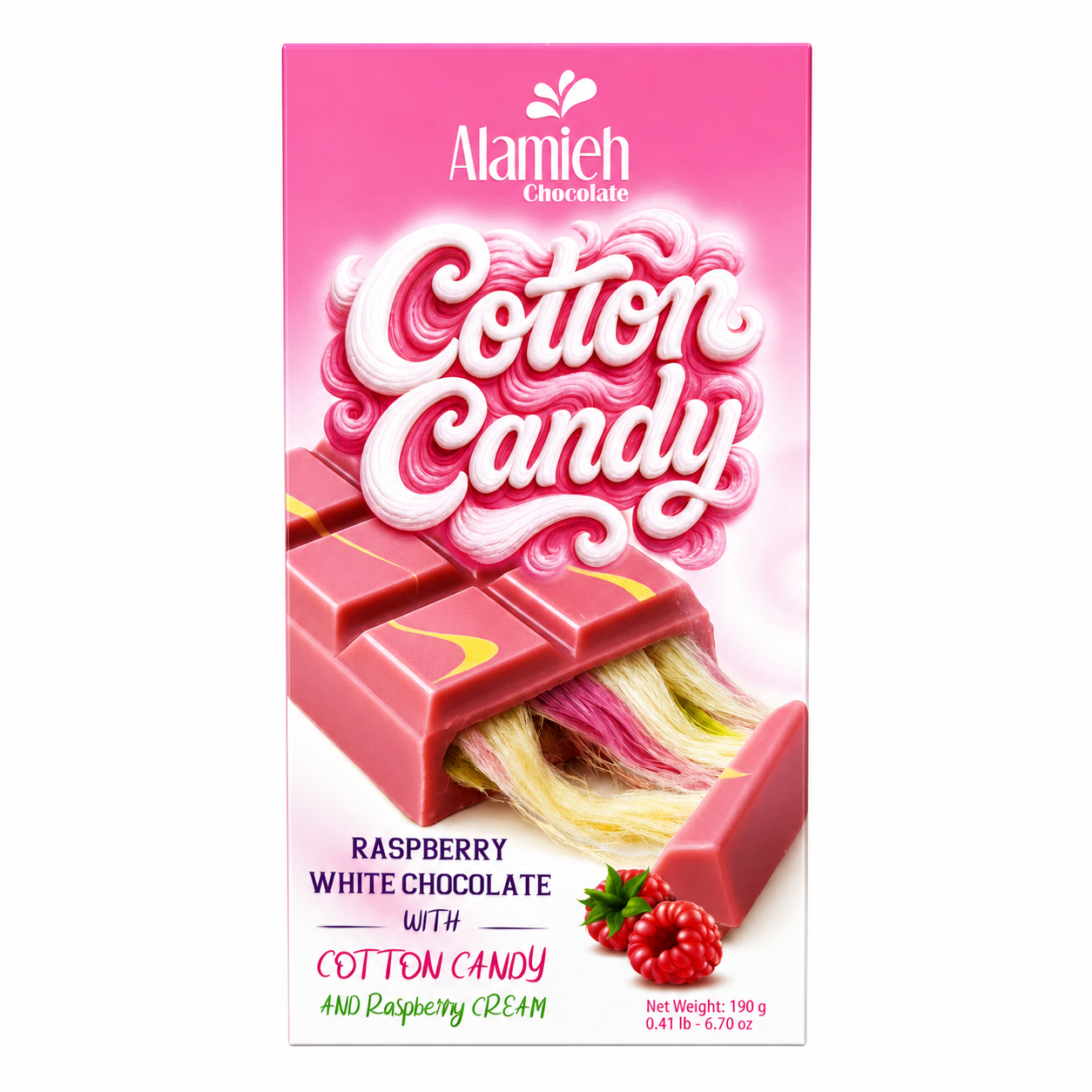 ALAMIEH CHOCOLATE COTTON CANDY RASPBERRY