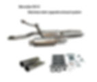 Mercedes W113 Pagoda stainless steeel exhaust system — Retro Classic Spares