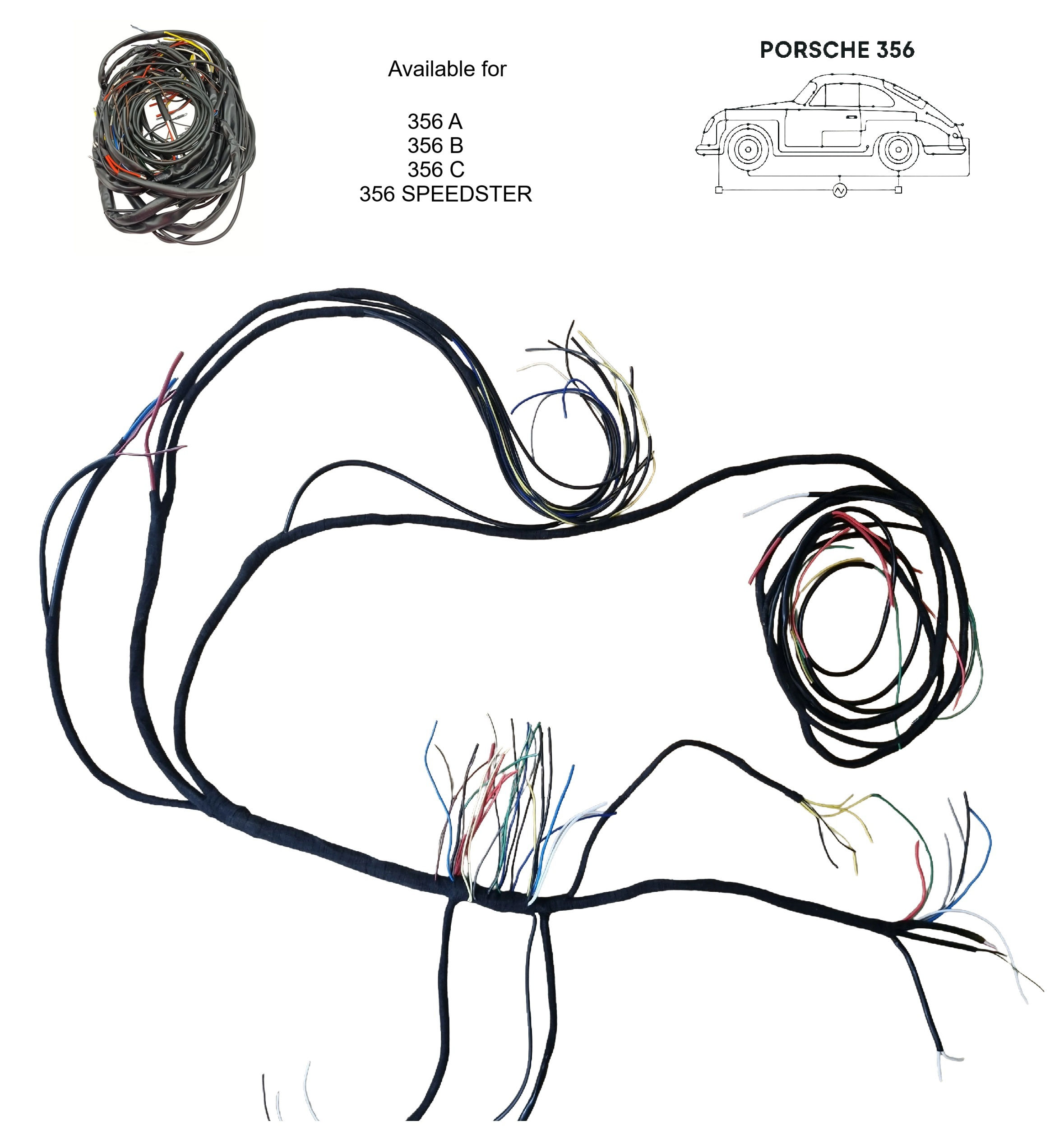Porsche 356 Wiring harness set  356 A - B - C
