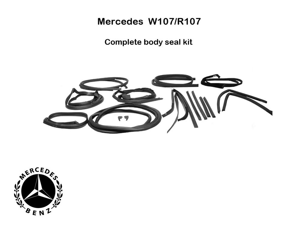 Mercedes SL W107 R107   Complete body seal kit 1077200178 KIT