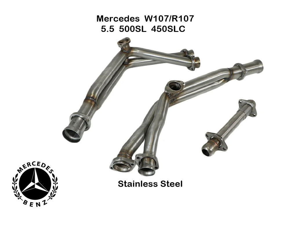 Miniatura: Mercedes W107 R107 500SL JUEGO de tubos de escape 1074906319 1074906419