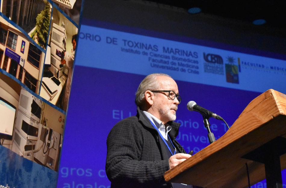 Dr. Benjamín Suárez. Director Laboratorio de Toxinas Marinas, Fac. Medicina, Universidad de Chile