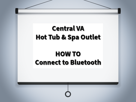 How to connect your Bluetooth to your hot tub