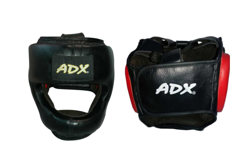 Careta protectora con barra en Piel