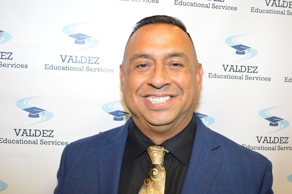 Valdez Educational Services President Aaron Valdez. “Our goal is to equip students with the tools to succeed in employment and life, providing interventions that impact not only their performance but also their families and futures.” Left to right, Chad Bremmer, Director, and Services President Aaron Valdez.