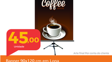 Promoção banner 90x120 cm