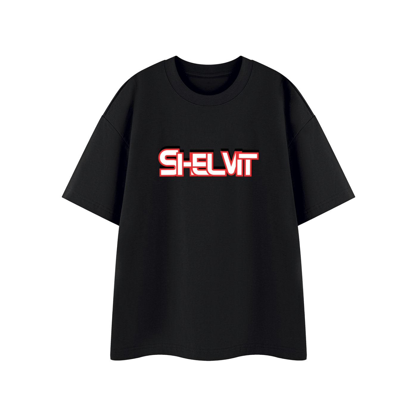 Shelvit Drop Shoulder Cotton Tee