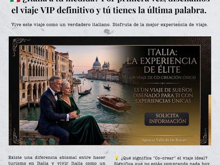🇮🇹 ¿Italia a tu medida? Por primera vez, diseñamos el viaje a Italia VIP definitivo (y tú tienes la última palabra)