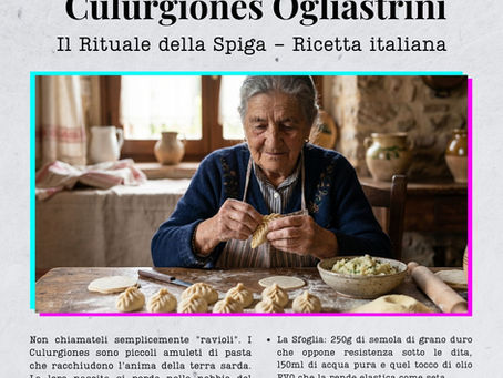 Il Rituale della Spiga: Culurgiones Ogliastrini - Ricetta italiana