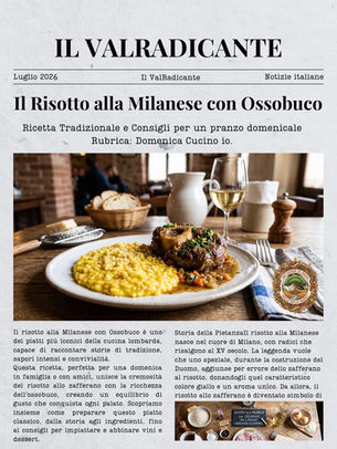 ricetta Risotto alla milanese con ossbuco