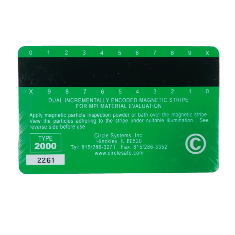 701_QSG_132 - M.S.C. STRIPE CARD ASTM E709-01
