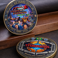 Moeda Comemorativa — The Transformers: The Movie (40 anos) | TFDioramas - Brazilian Fansite