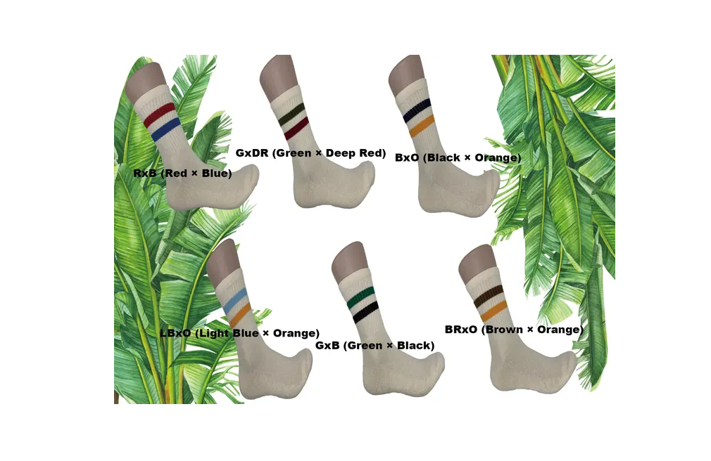 バナナクロス消臭靴下(タブルライン)