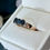 Thumbnail: Gold Three Stone Sapphire & Diamond Ring