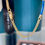 Thumbnail: Vintage Gold Enamel Bar Necklace