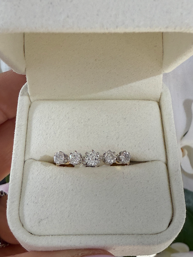 Timeless Elegance – 5 Diamond Eternity Ring | Pawn On Puckle
