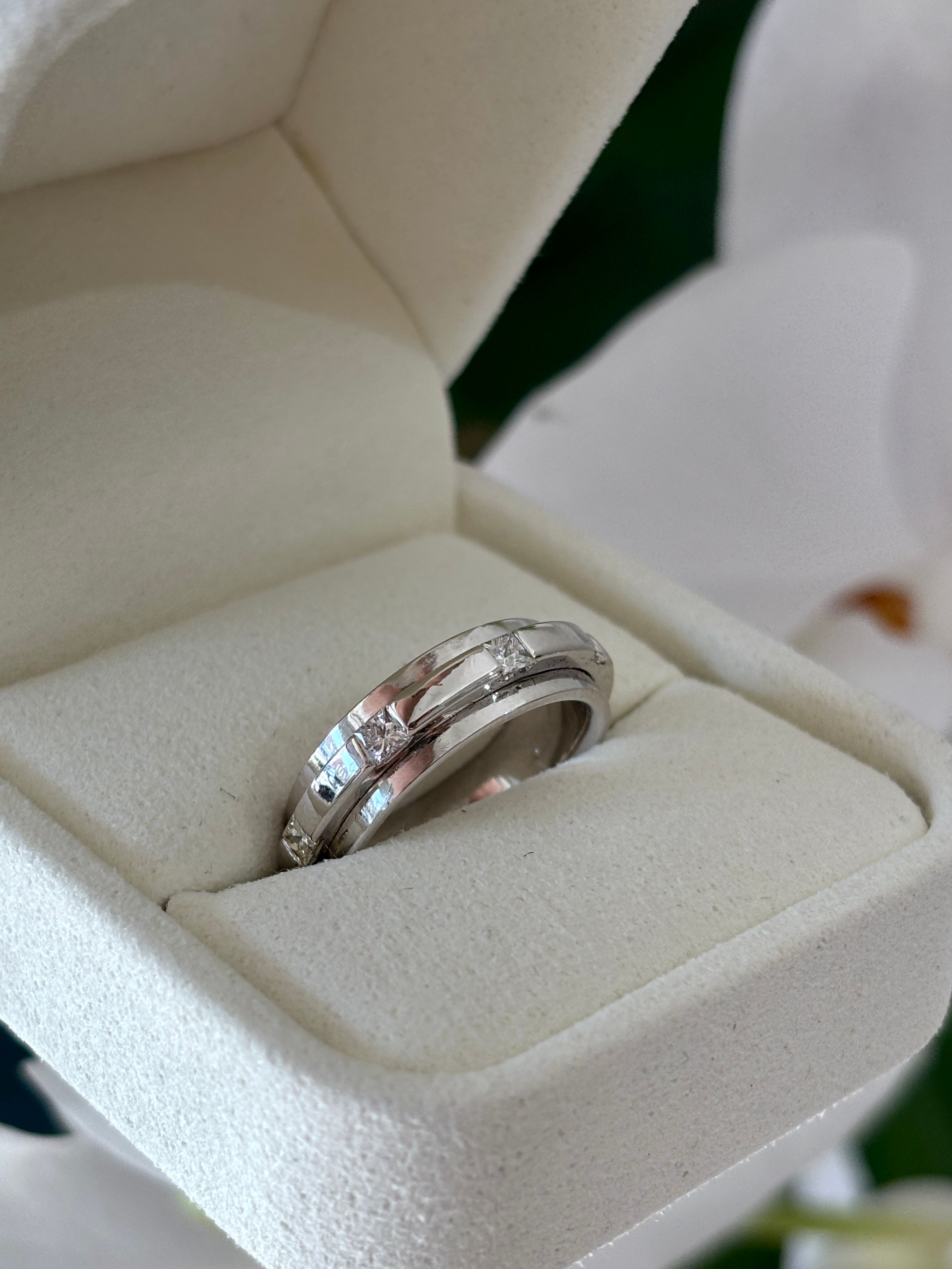 White Gold Diamond Band