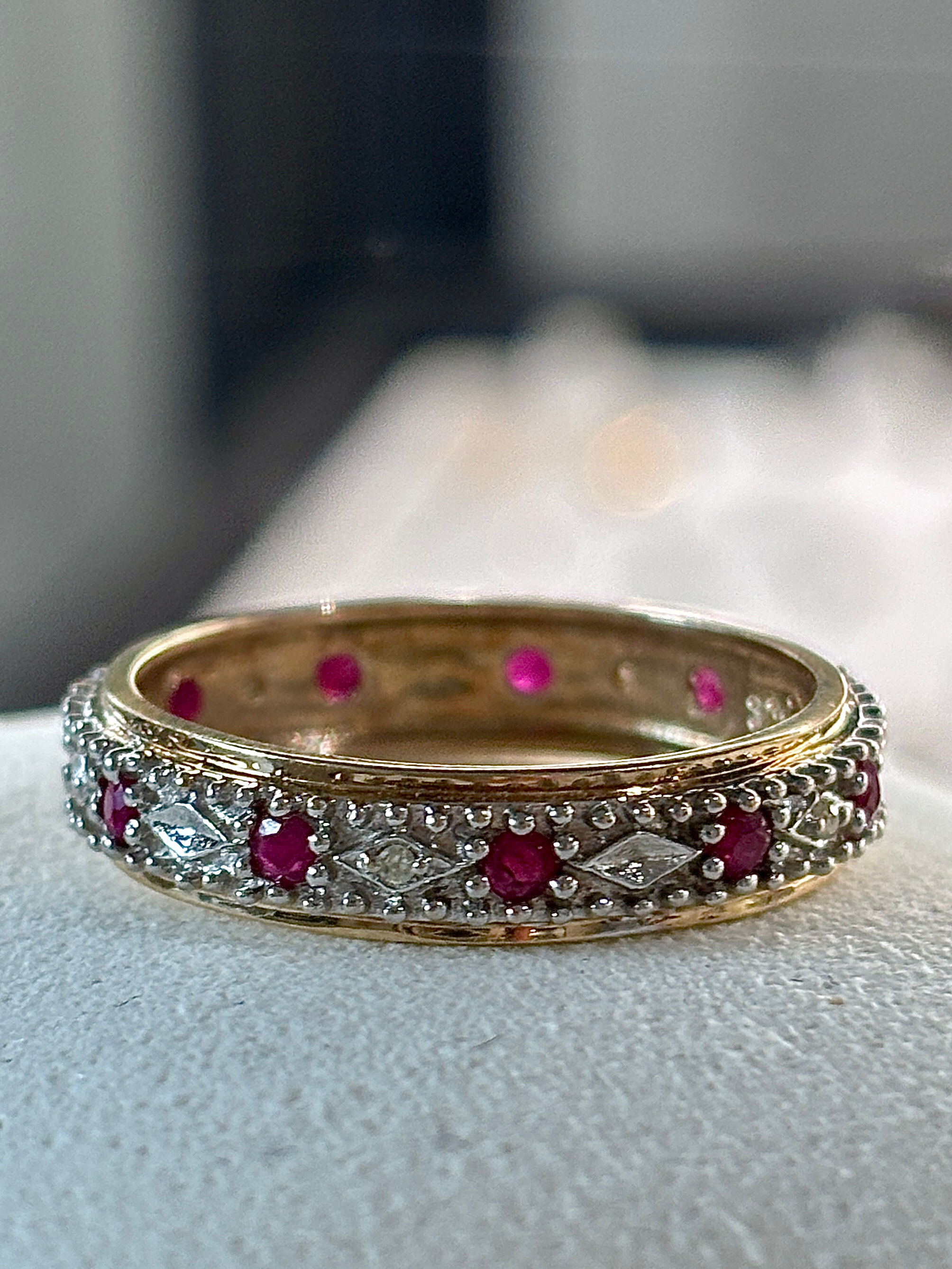 Diamond & Ruby Eternity Ring