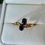 Thumbnail: Gold Twin Sapphire & Diamond Ring