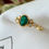 Thumbnail: Gold Emerald & Diamond Ring
