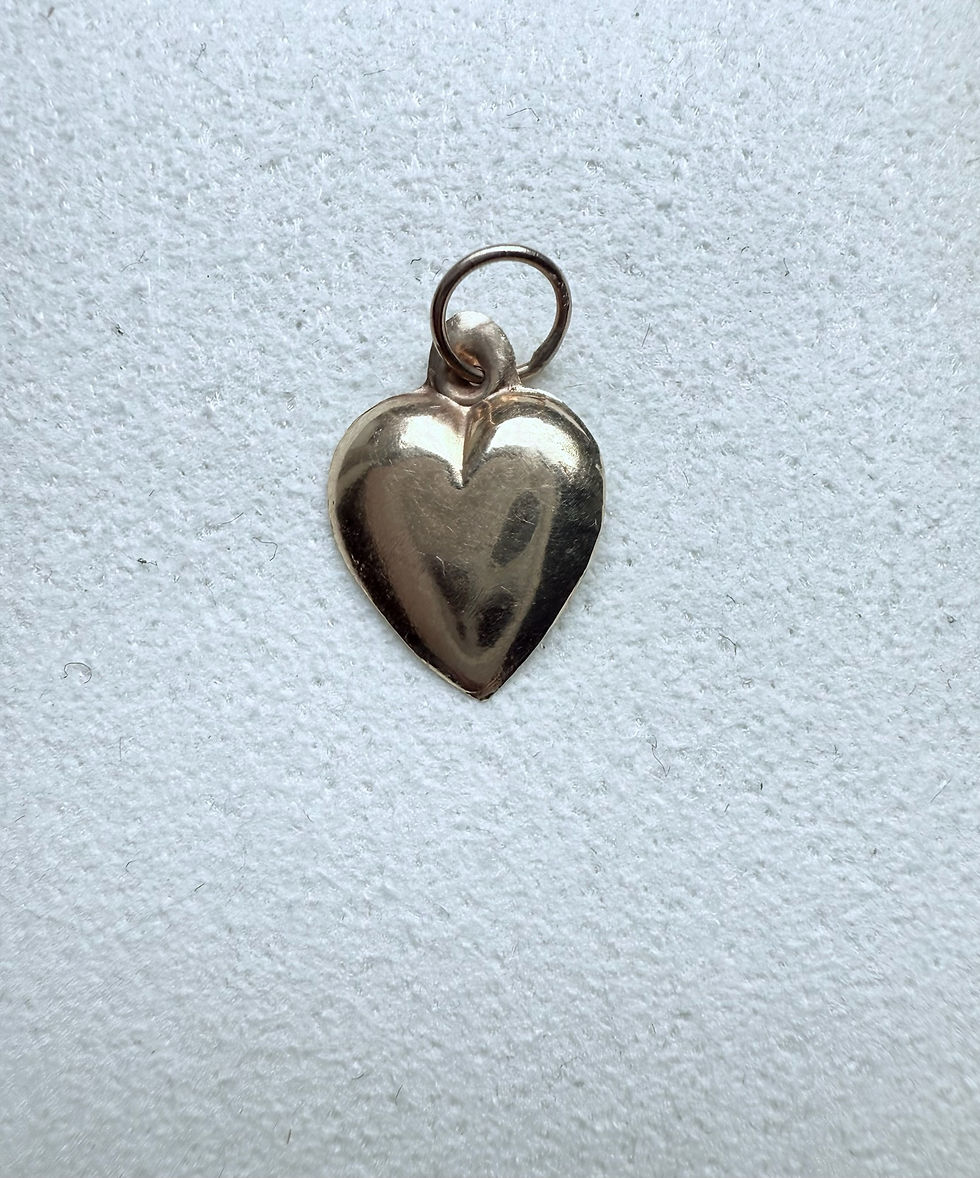 Small Puffy Heart Charm