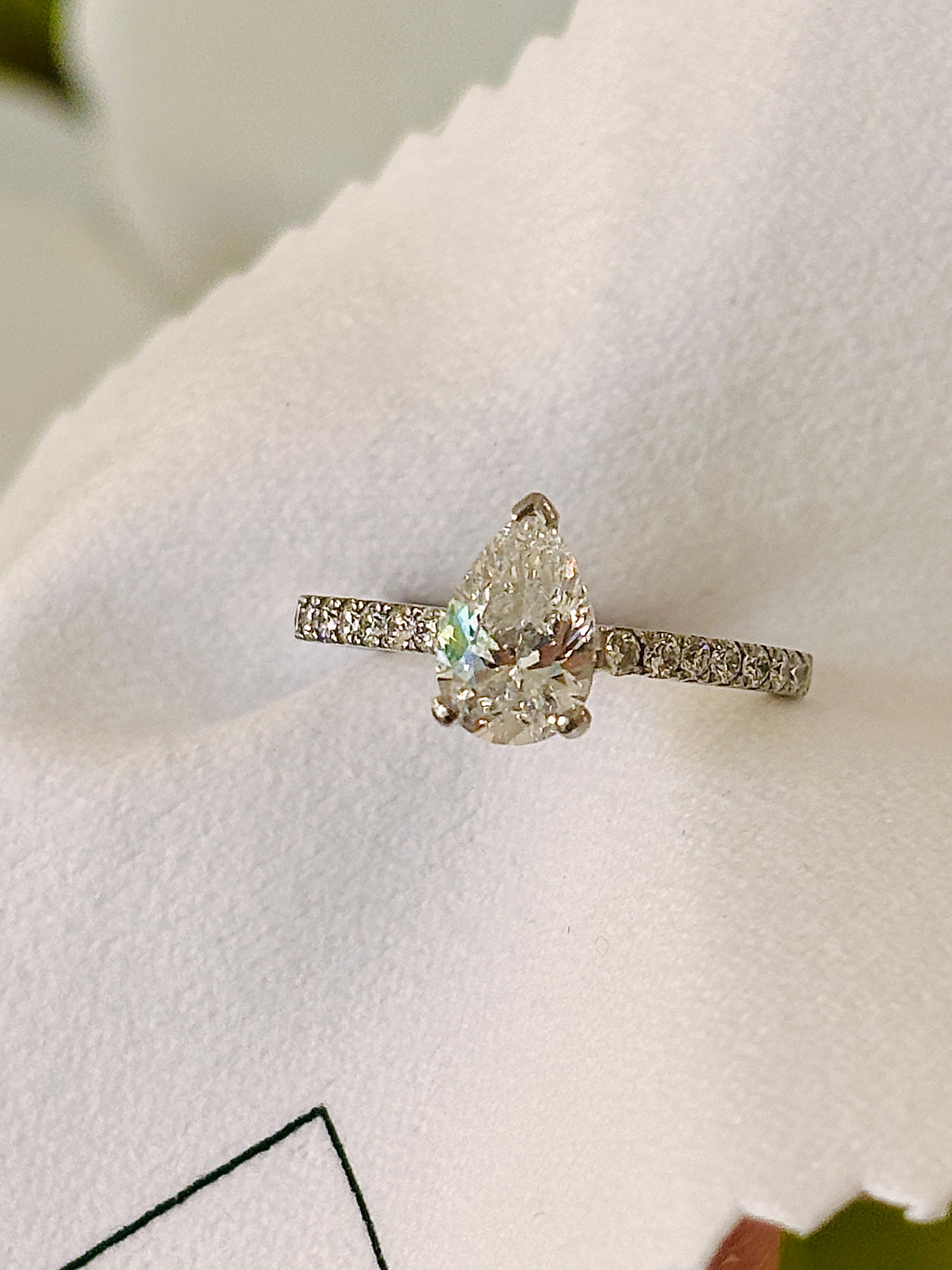 Pear Diamond Engagement Ring