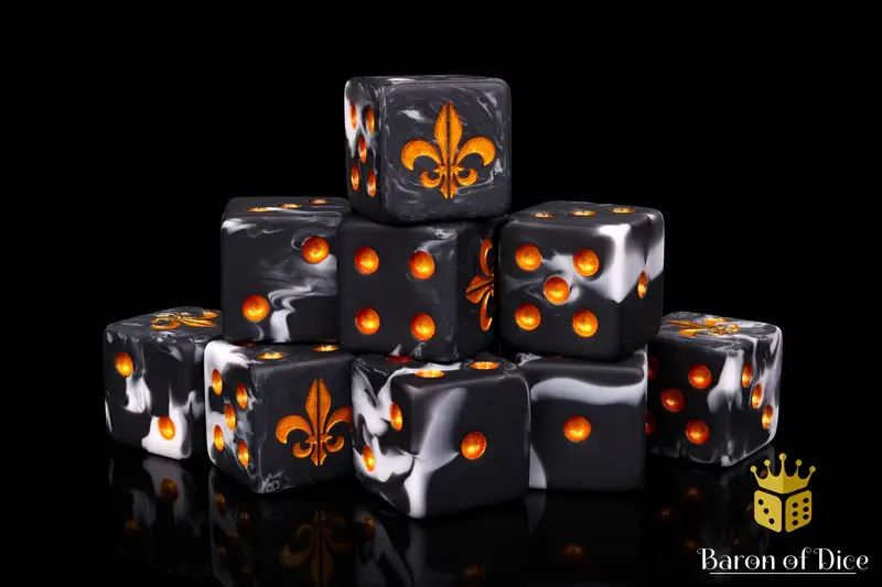 Fleur De Lis - Heritage - Baron of Dice Round (25 Count)