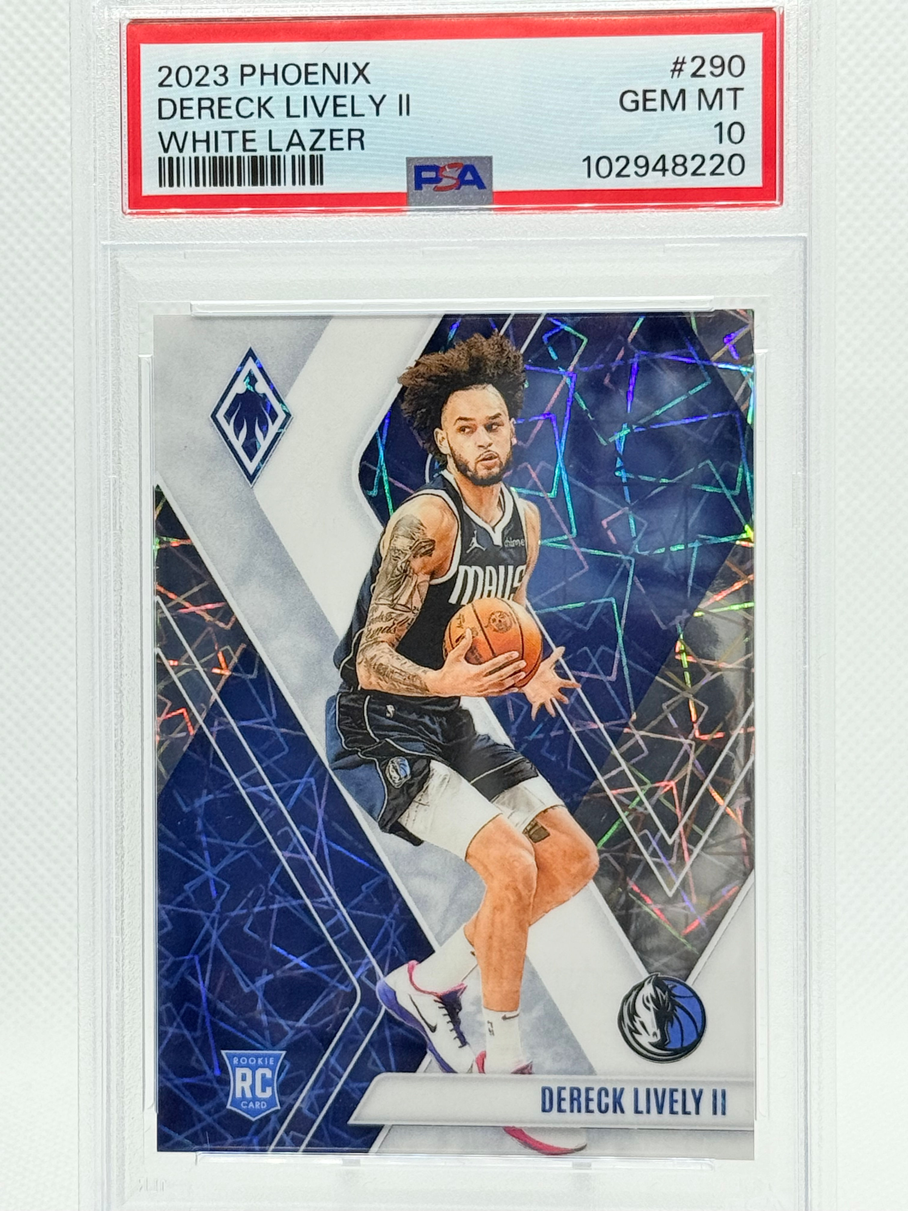 2023 Phoniex Derrick Lively II White Lazer PSA 10 ROOKIE!!