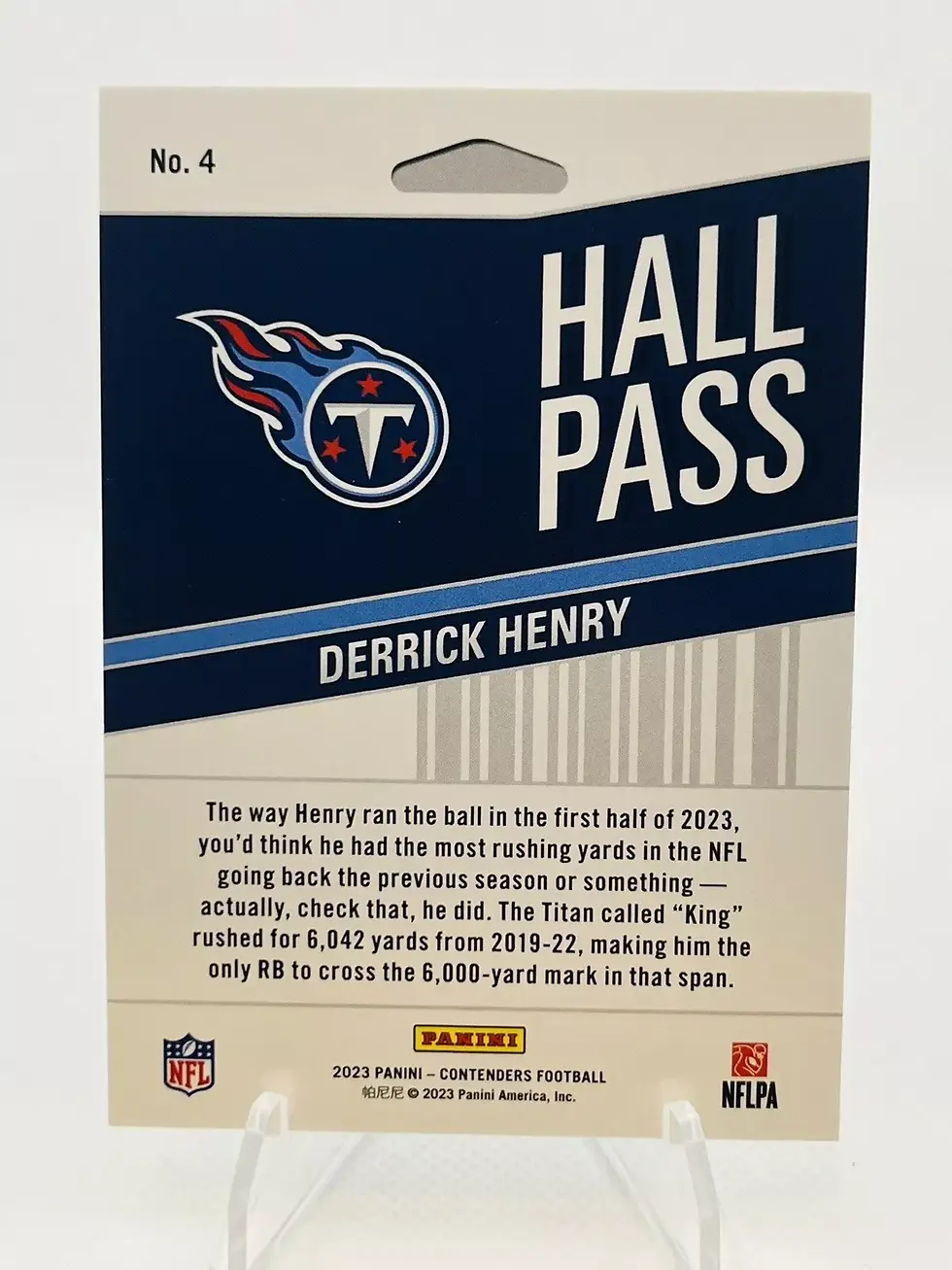 Thumbnail: 2023 Panini Contenders Hall Pass Derrick Henry #4 Tennessee Titans!