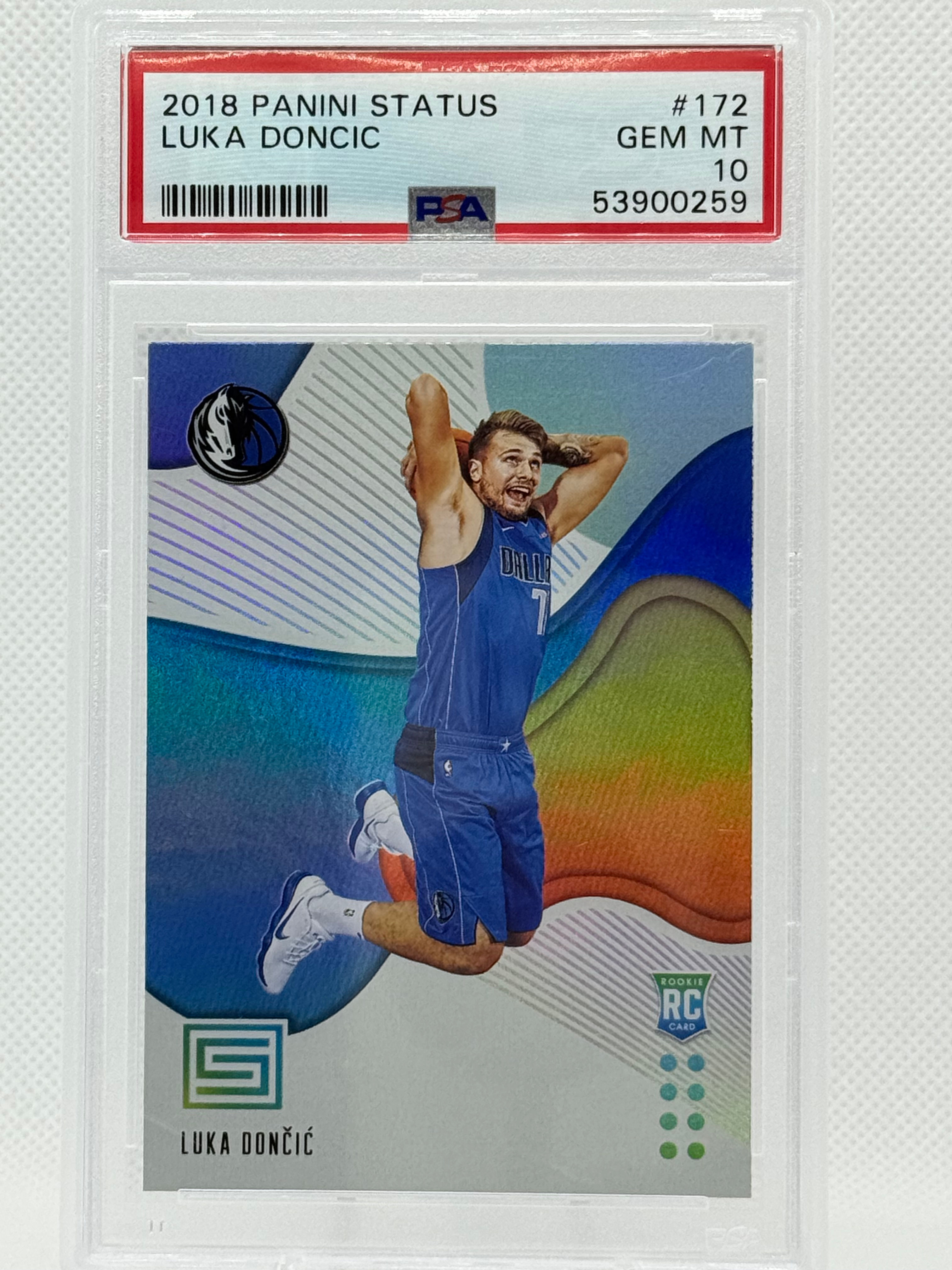 2018 Panini Status LUKA DONIC ROOKIE!! PSA 10!!