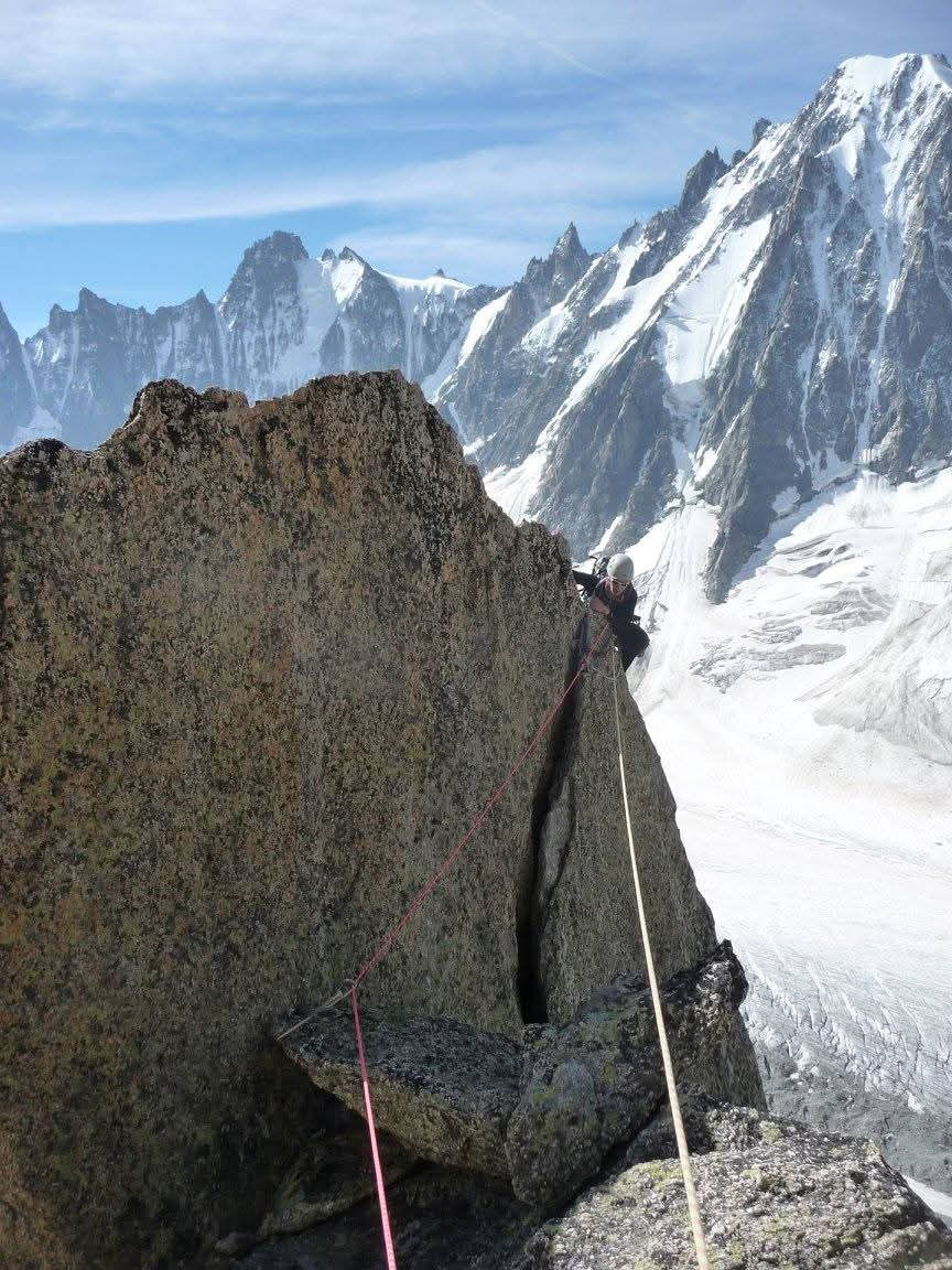 Fin de l'Aiguille du Génépi, Argentière, massif du Mont Blanc
