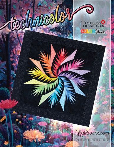 Technicolor Quilt Pattern by Quiltworx.com