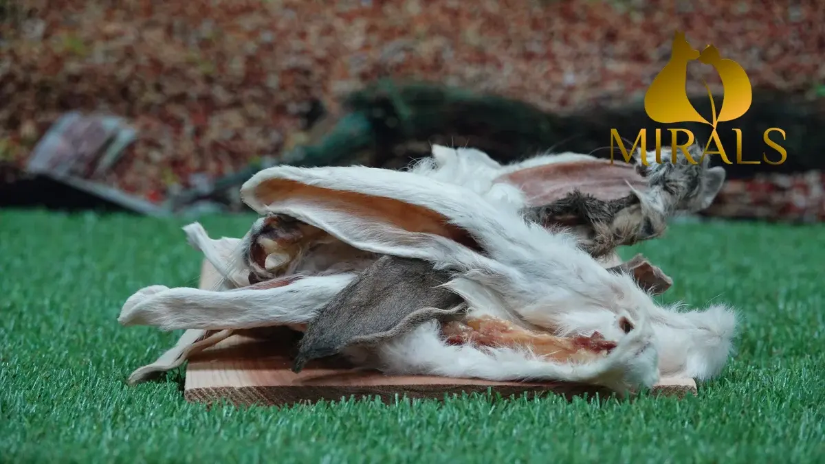 Mirals Kaninchenohren mit Fell 100g