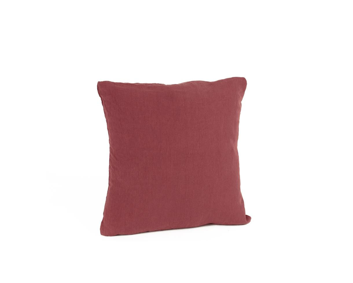 Housse Coussin ROUGE OCRE