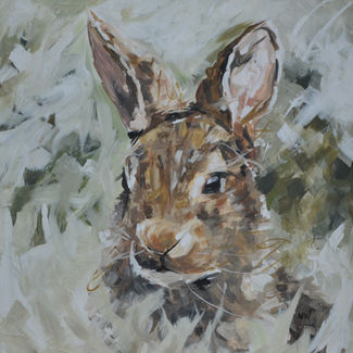 Rabbit painting