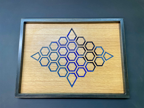 hex wall art (18x22) | Jayz Timberworks