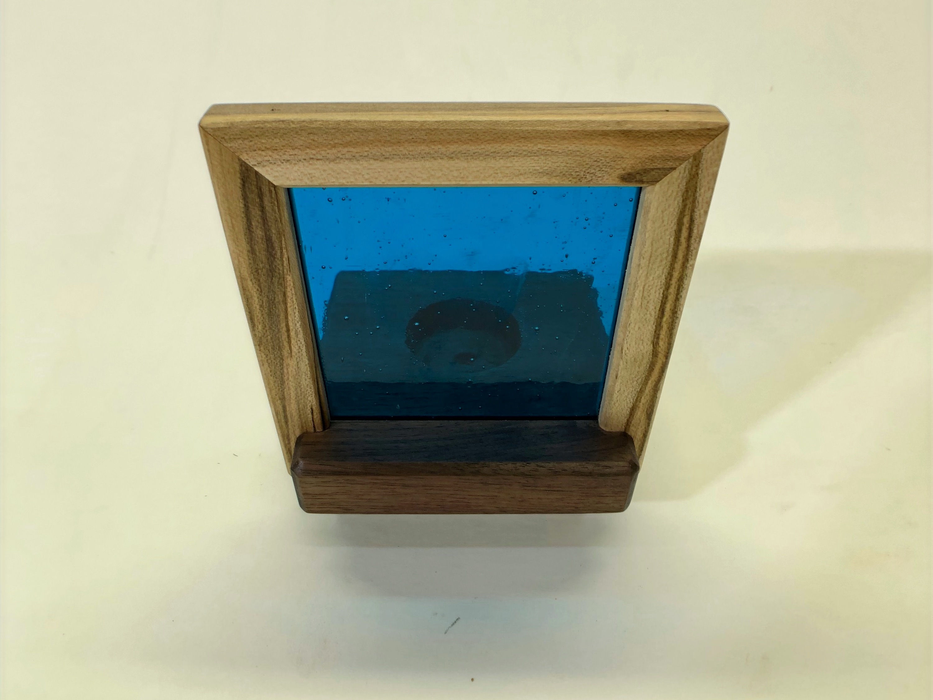 Stained glass candle holder