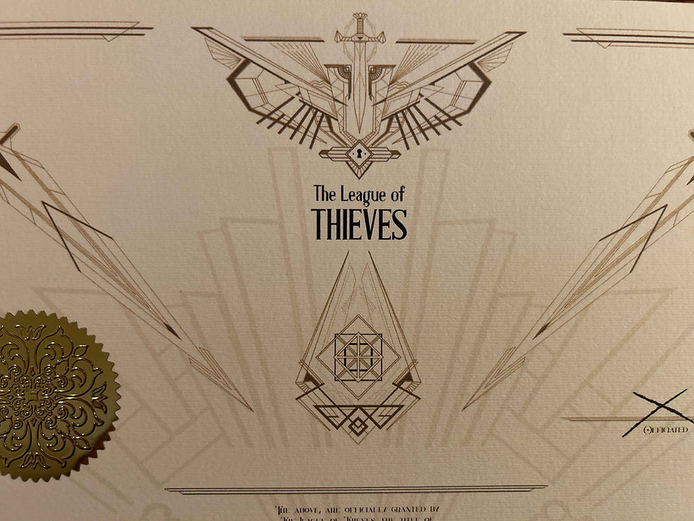 Thumbnail: D&D Dungeons and Dragons Class Certificate Old World Magic Gold Foil Sticker NoAI Hand Drawn Rogue