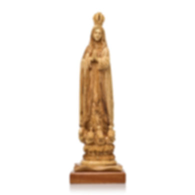 Our Lady of Fatima Olive Wood Statue